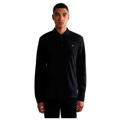 мъжки,блузи,с,яка,napapijri,ealis,long,sleeve,polo,black,041,(black)