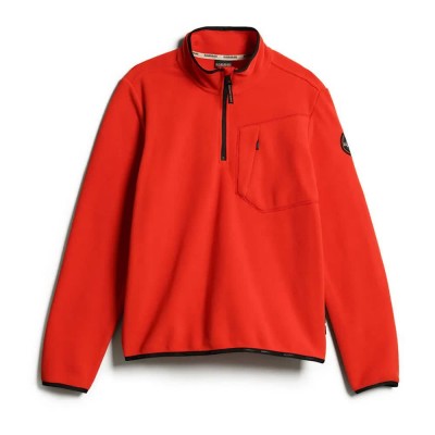 блуза,мъжки,пуловери,napapijri,t,vulkan,half,zip,sweatshirt,red,poppy,(red,orange)