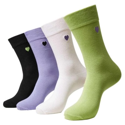 чорапи,мъжки,чорапи,urban,classics,heart,socks,4,pairs,multicolor,(black,lilac,lime,white)