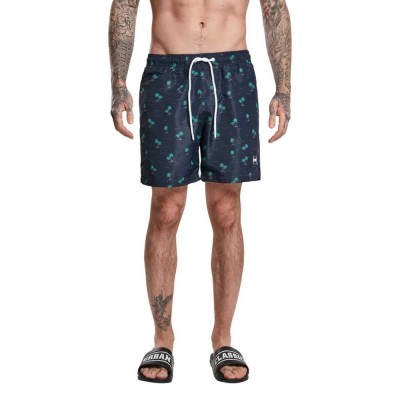 бански,гащета,мъжки,бански,костюми,urban,classics,pattern,swimming,shorts,island,(blue)