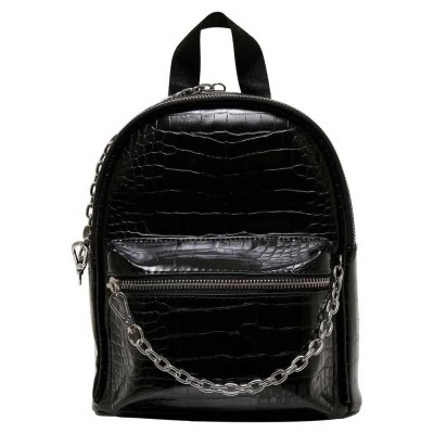 раница,раници,urban,classics,croco,synthetic,backpack,black