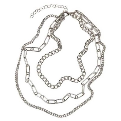 бижутерия,urban,classics,layering,chain,necklace,silver,(silver)