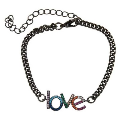 бижутерия,urban,classics,love,bracelet,black,(gunmetal)
