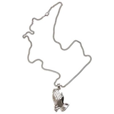 бижутерия,urban,classics,pray,hands,necklace,silver,(silver)