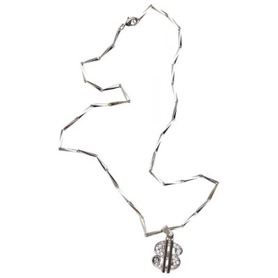 бижутерия,urban,classics,small,dollar,necklace,silver,(silver)