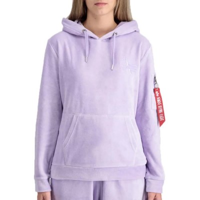 суичър,дамски,блузи,alpha,industries,frottee,hoodie,pink,(pale,violet)