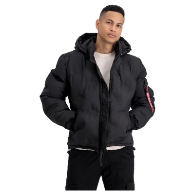 яке,мъжки,якета,alpha,industries,logo,puffer,bomber,jacket,black,(black)