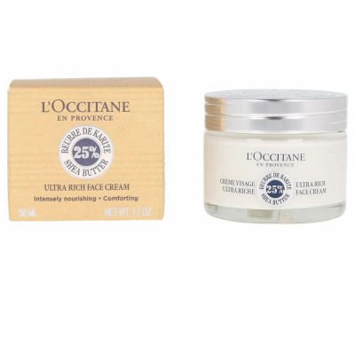 козметика,за,овлажняване,l,occitaine,shea,butter,ultra,rich,face,cream,en,provence,50ml,multicolor,(white)