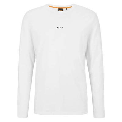 тениска,мъжки,тениски,boss,chark,long,sleeve,t,shirt,white,(white)