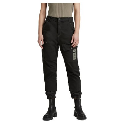 панталони,дамски,панталони,g,star,boyfriend,tapered,cargo,pants,dark,black,gd,(black)