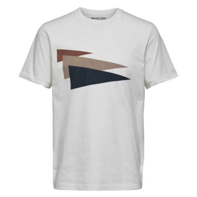 тениска,мъжки,тениски,selected,walker,short,sleeve,t,shirt,white,(egret)