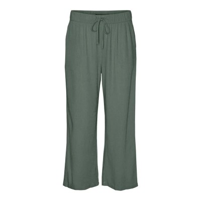 панталони,дамски,панталони,vero,moda,line,cropped,linen,mix,pants,laurel,wreath,(grey)