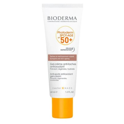 козметика,за,защита,от,слънце,bioderma,photoderm,spot,age,spf50,40ml,facial,sunscreen,white
