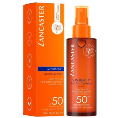 козметика,за,защита,от,слънце,lancaster,sun,beauty,spf50,150ml,sunscreen,orange