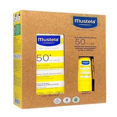 козметика,за,защита,от,слънце,mustela,solar,lait,spf50,100ml,sunscreen,yellow