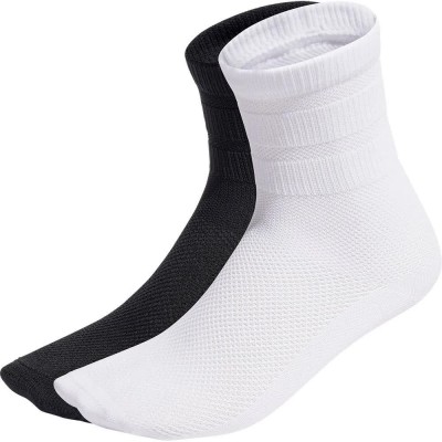 чорапи,дамски,чорапи,adidas,originals,3,stripes,mesh,crew,socks,2,pairs,white,black,(black)