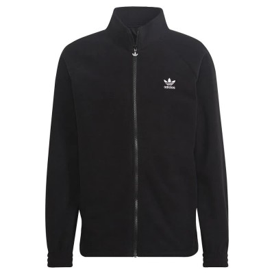 блуза,мъжки,пуловери,adidas,originals,adicolor,classics,trefoil,teddy,full,zip,sweatshirt,black