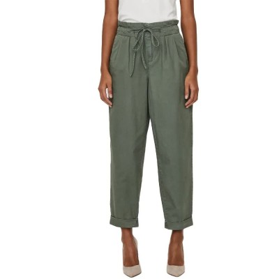 панталони,дамски,панталони,vero,moda,evany,loose,string,ankle,high,waist,pants,grey,(laurel,wreath)