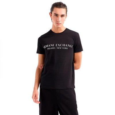 тениска,мъжки,тениски,armani,exchange,8nzt72,z8h4z,short,sleeve,t,shirt,black