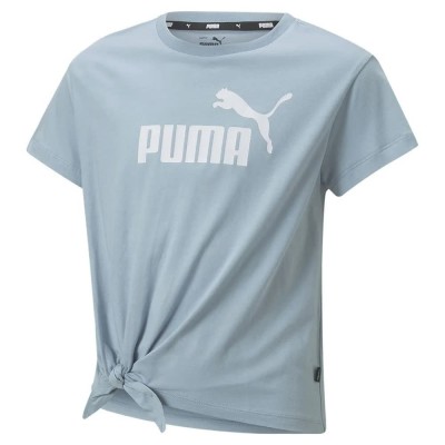 тениска,мъжки,тениски,дамски,тениски,puma,essentials,logo,knotted,short,sleeve,t,shirt,blue,(blue,wash)