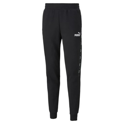 панталони,мъжки,панталони,puma,essentials+,tape,fl,cl,pants,black