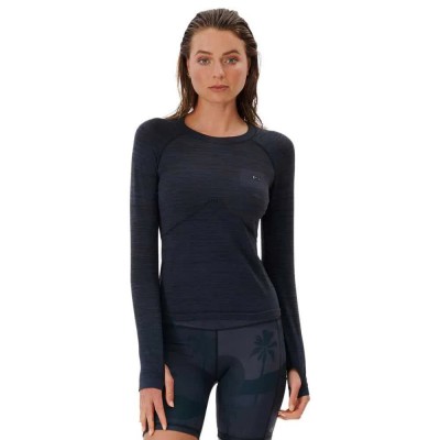 тениска,дамски,тениски,rip,curl,vaporcool,seamless,l,s,tee,long,sleeve,t,shirt,black
