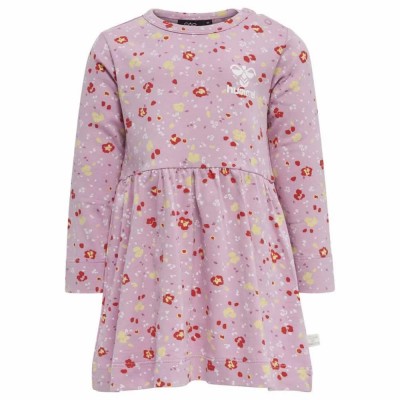 рокля,детски,поли,и,рокли,hummel,mira,long,sleeve,dress,pink,(mauve,mist)