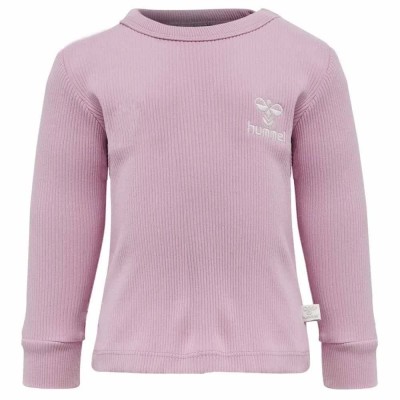 тениска,детски,тениски,hummel,sami,long,sleeve,t,shirt,mauve,mist,(pink)