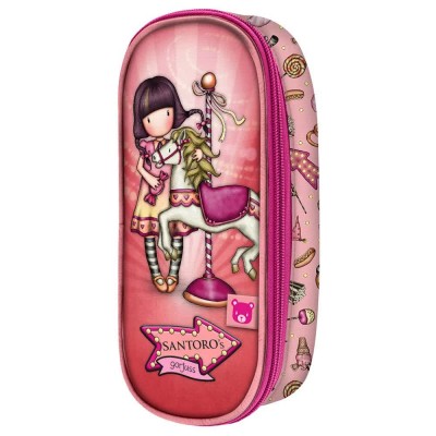 канцеларски,принадлежности,santoro,london,gorjuss™,fairground,carousel,pencil,case,multicolor,(pink)