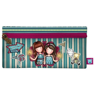 канцеларски,принадлежности,santoro,london,gorjuss™,fairground,fireworks,pencil,case,green,(multicolor)