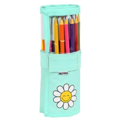 канцеларски,принадлежности,safta,smiley,world,summer,fun,pencil,case,multicolor,(green)