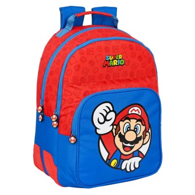 раница,раници,safta,612108773,super,mario,17l,30x46x14,cm,backpack,red,blue,(multicolor)
