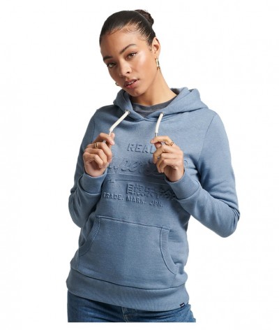 суичър,дамски,блузи,superdry,vintage,logo,emboss,hoodie,blue
