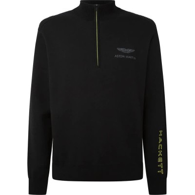 блуза,мъжки,пуловери,hackett,amr,half,zip,sweater,black