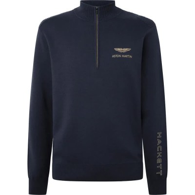 блуза,мъжки,пуловери,hackett,amr,half,zip,sweater,blue,(navy)