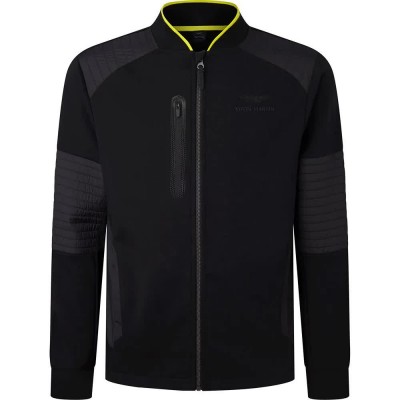 блуза,мъжки,пуловери,hackett,amr,moto,bomber,full,zip,sweatshirt,black