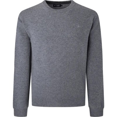 блуза,мъжки,пуловери,hackett,lambswool,sweater,grey,marl,(grey)