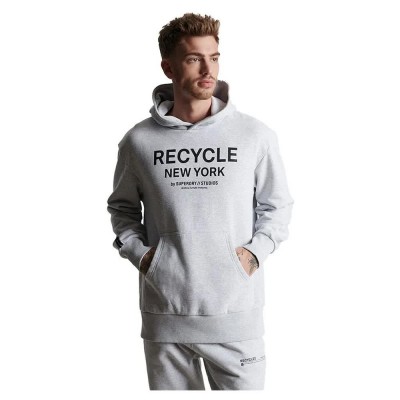 суичър,мъжки,пуловери,superdry,studios,rcycl,city,hoodie,flake,marl,(grey)