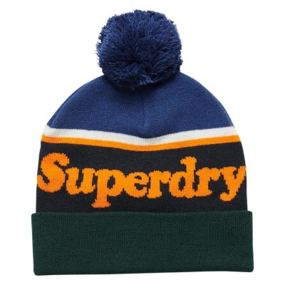 шапка,всички,шапки,superdry,vintage,classic,logo,beanie,twilight,navy,jaffa,orange,(blue)