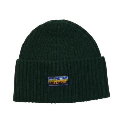 шапка,всички,шапки,superdry,vintage,radar,2.0,beanie,enamel,green,(black)
