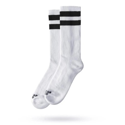 чорапи,мъжки,чорапи,дамски,чорапи,american,socks,old,school,i,cotton,half,long,socks,white,(white,black)