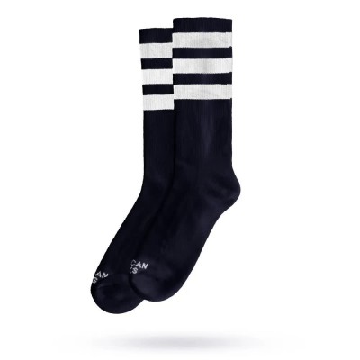 чорапи,мъжки,чорапи,дамски,чорапи,american,socks,back,ii,cotton,half,long,socks,black,(black,white)
