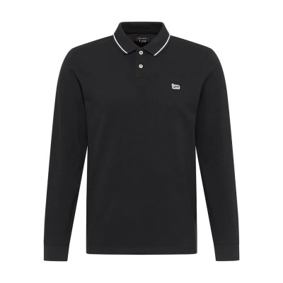 мъжки,блузи,с,яка,lee,long,sleeve,polo,black,(black,black)