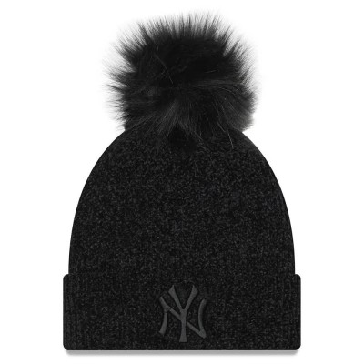 шапка,всички,шапки,new,era,new,york,yankees,chenille,bobble,beanie,black,(black)