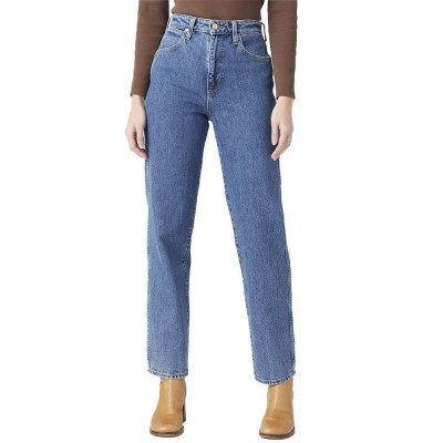 дънки,дамски,панталони,wrangler,mom,straight,jeans,blue