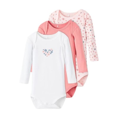 детски,облекла,за,момичета,name,it,rossete,flower,long,sleeve,body,3,units,multicolor,(rosette)