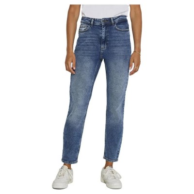 дънки,дамски,панталони,noisy,may,moni,straight,ankle,high,waist,jeans,blue,(dark,blue,denim)