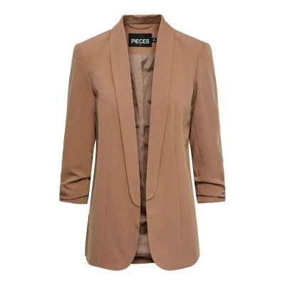 сако,дамски,сака,pieces,boss,3,4,blazer,fossil,(brown)