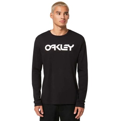 тениска,мъжки,тениски,oakley,mark,ii,2.0,long,sleeve,t,shirt,black,white,(black)