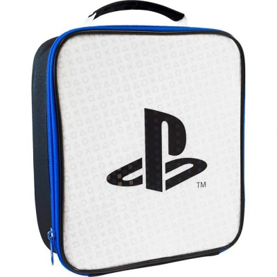 чанта,раници,sony,playstation,logo,lunch,bag,white,(black,white)